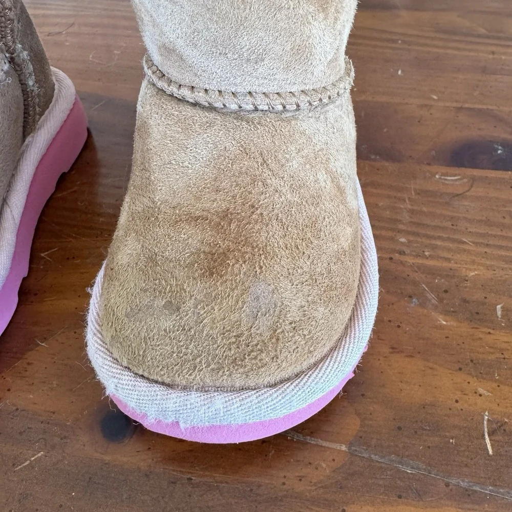 UGG‎ Toddler Bailey Bow II - Chestnut/Pink - 1017394T Size 6